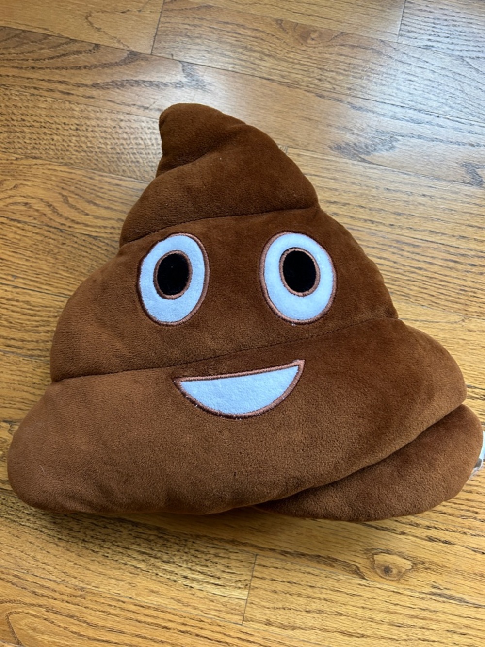 Plush Emoji Poop Pillow - Brown